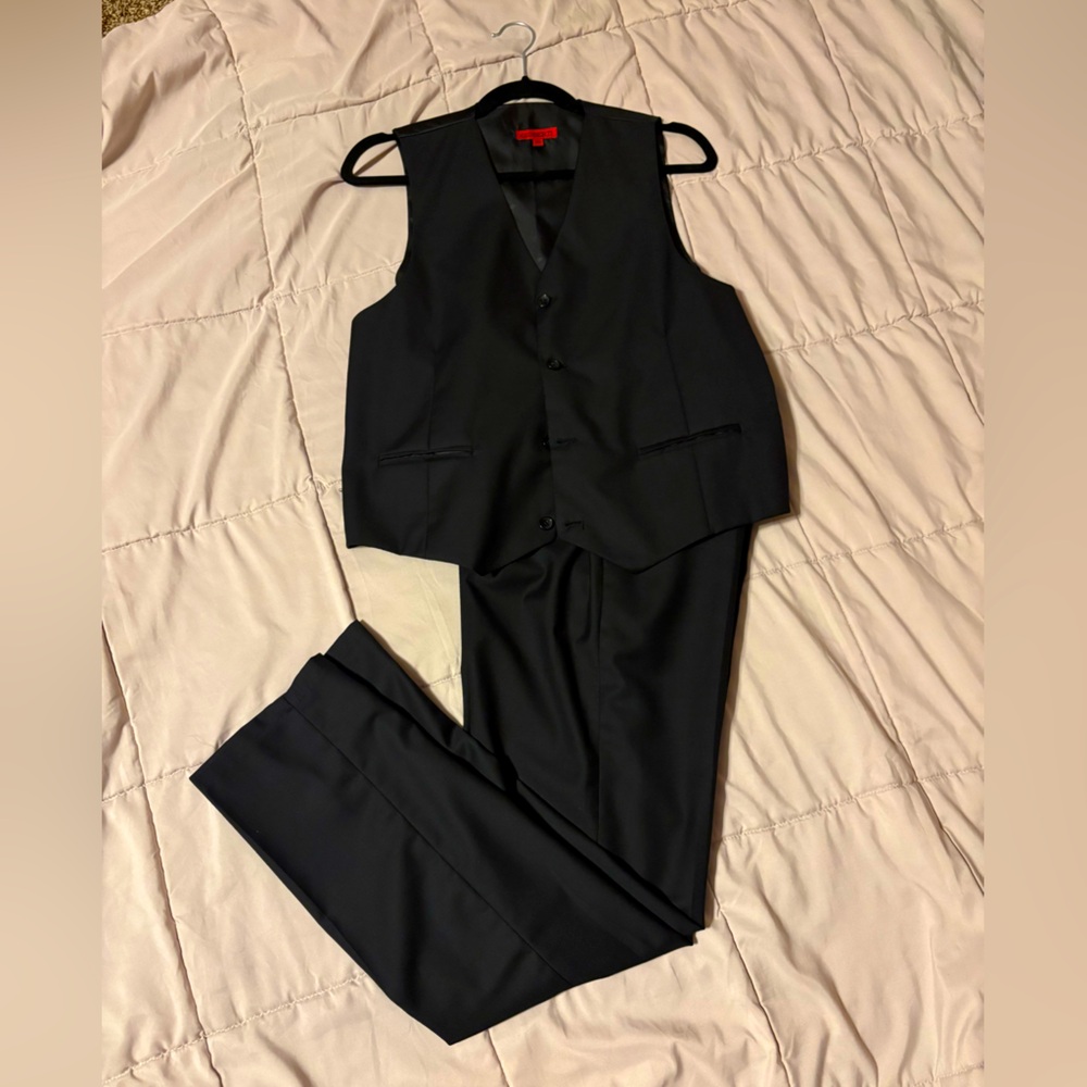 Boys dress pants and vest set